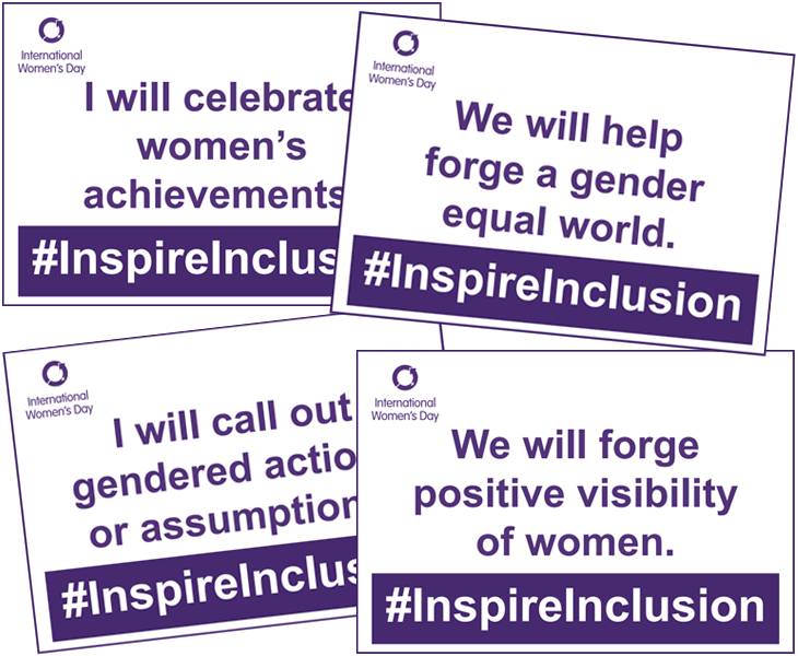 IWD Pledge Cards